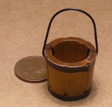 Dolls House Wooden Bucket Pail