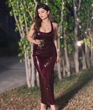 ZARA NWT WOMAN SEQUIN HALTER