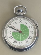 Ingersoll Pocket Chronometer Stopwatch Football Referee Vintage