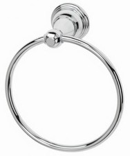 Vintage Towel Ring, Chrome -