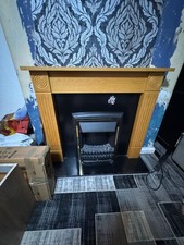 Oak Fireplace Surround with