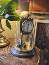 400 Day Anniversary Clock under Glass Dome Badische Uhrenfabrik