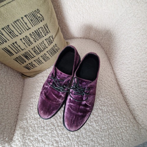 Purple crushed velvet - crushed, dr