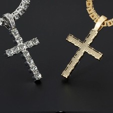 Hip Hop Cross Pendant Necklace