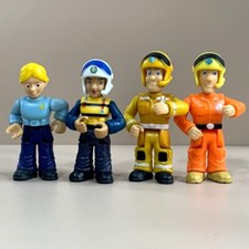 4pcs Fireman Sam Double Set Team Junior Rose Penny Sam Tom Action Figures 7cm