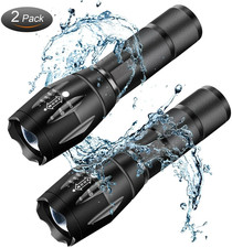 2Pcs 120000LM USB Rechargeable