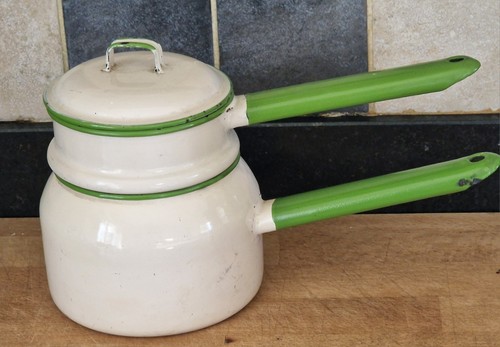 Bain marie vintage enamal - bain,