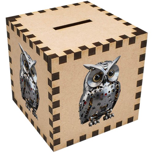 Mechanical owl money box - owl',