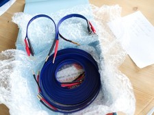 Pair of Tellurium Q Blue II Speaker Cable incl Jumpers. 3.5m Box open 