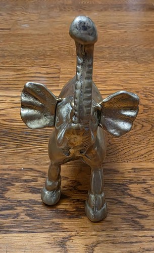 Vintage solid brass elephant - vintage,
