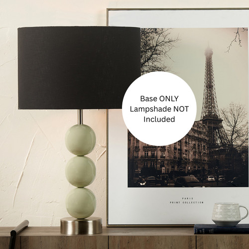 Sage green table - lamp, base