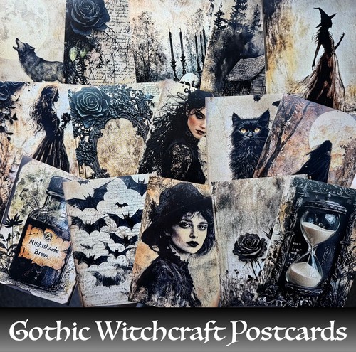 Vintage gothic witch - vintage,