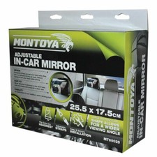 CHILD VIEW IN CAR MIRROR BABY SAFETY LARGE WIDE REARWARD FACING SEAT 25.5x17.5cm