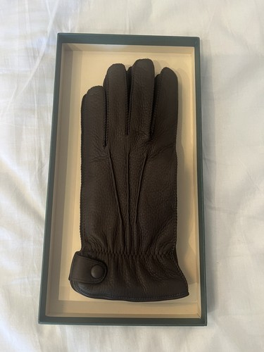 Swaine men leather gloves - leather,