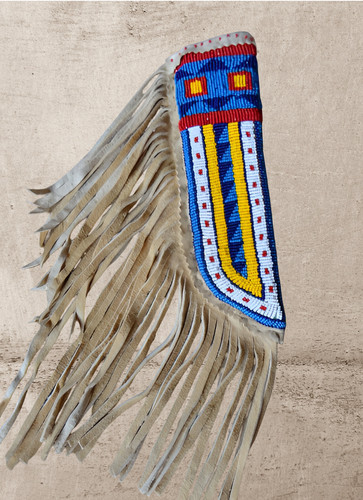 Native beaded knife - native, covers