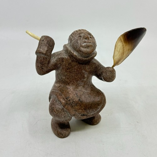 Inuit hand carved brown - inuit,