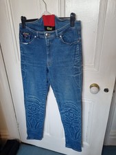 VTG Giali TIBA 2100 Blue Motorcycle Made With Kevlar Jeans Size 50 / W34 - L31