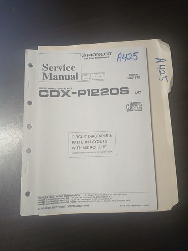 Pioneer cdx p1220s - pioneer, cdx-p1220s