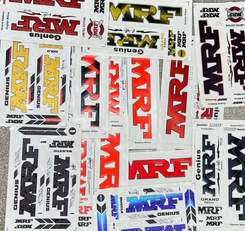 Mrf cricket bat stickers - mrf,