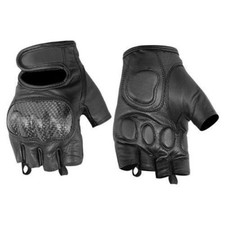 Mens Fingerless Leather Gloves