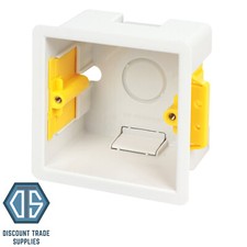 Appleby SB632 47mm Single Dry Lining Fast Fix Box 1 Gang Plasterboard Back Box