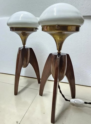Brass milk glass - brass, on