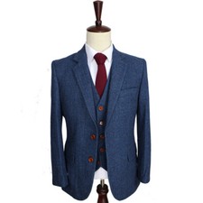 Handsome Man Suits Retro Wool