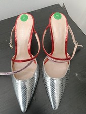 ZARA Woman Ladies’ Shoes – UK 4 – Gray with Red Touch – Good Condition – No Retu