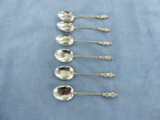 AN ANTIQUE SET OF SIX STERLING