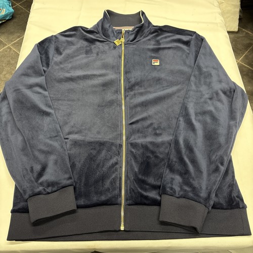 Fila blue velour track - velour, jacket