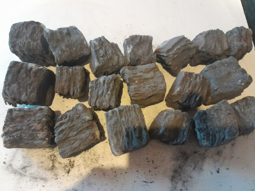 Used gas fire coals - 19,