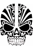 5” Tribal Skull, Harley