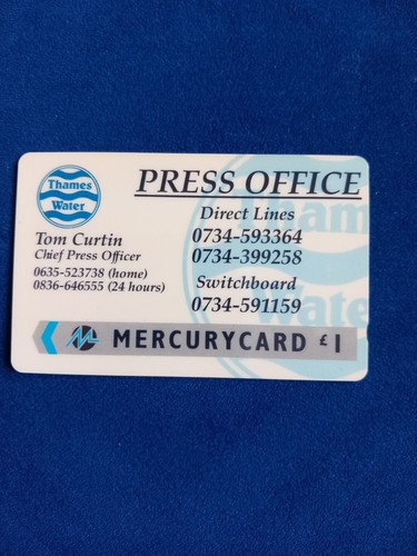 Mercury phonecard - mercury,