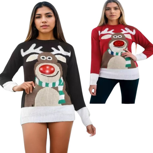 Womens ladies rudolph nose - womens,
