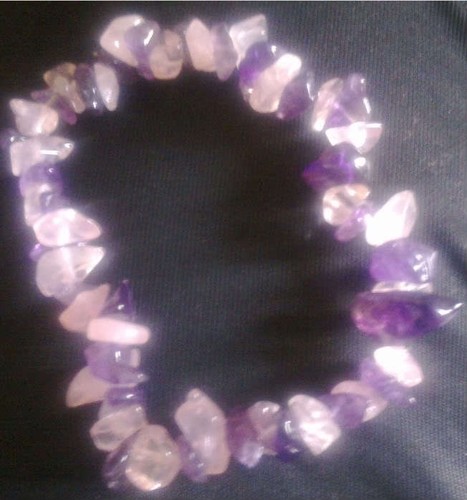 Amethyst rose quartz - amethyst,