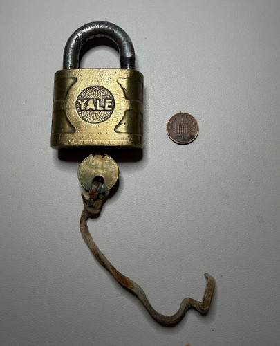 Antique yale brass steel - yale,