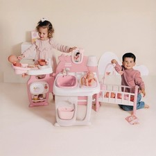 Smoby Baby Doll Nurse Play Centre with Accessories - With 3 Areas For Doll Care
