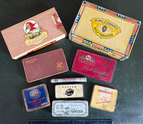 Vintage empty cigar boxes - boxes, &