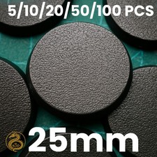 25mm Round Plastic Bases for