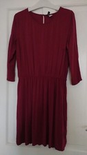H&M DIVIDED - BURGUNDY MINI