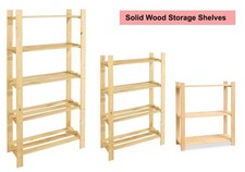Solid Wood Storage Shelf