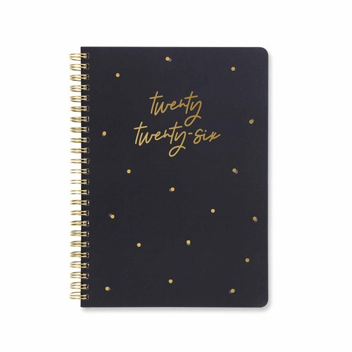 Celebrate black diary 2026 - black, a5