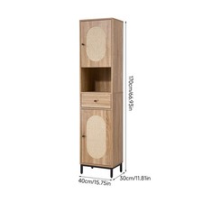 Tall Bathroom Cabinet, Oak
