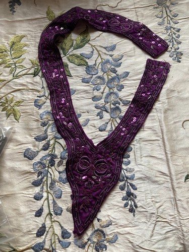 Antique embroidered sequin and - embroidered,