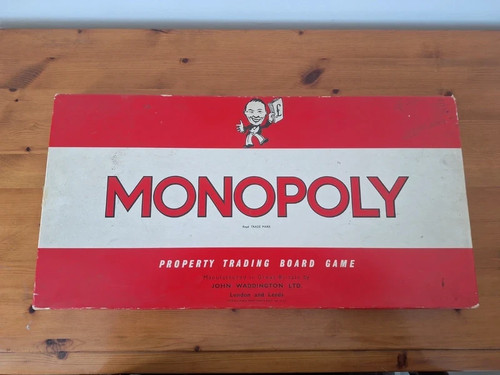 Monopoly board game - board, 1961