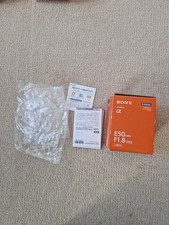 SONY SEL50F18 E1.8/50 OSS Sony E-mount original box, manual, no lens (1st)