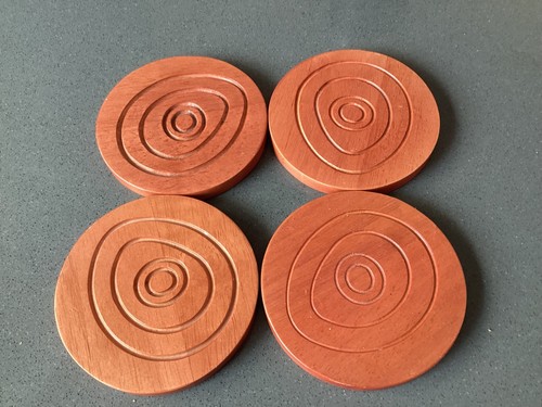 Denby wooden coaster set - , of