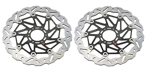 Braking front brake discs
