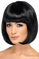 Black Bob Wig Short Party