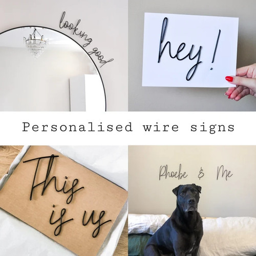 Personalised wire words